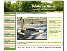 Tablet Screenshot of galabau-van-heerde.com